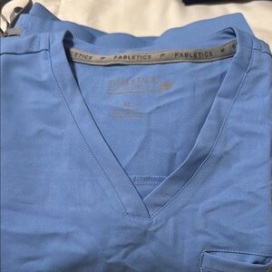 Fabletics Ciel Blue Plus Size Scrub Set